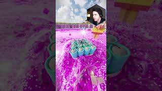 Purple Water vs TNT in Realistic Minecraft RTX #minecraft