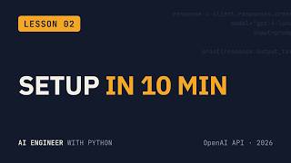 Python Setup for AI Engineers (venv, API Key, .env) | AI Engineer Course #2 Update