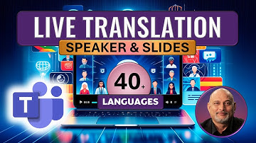 Teams Meetings Live Translation - 40 languages + Translate PowerPoint slides | @efficiency365