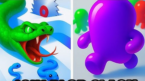 Join Blob Clash vs Snake Run Satisfying ASMR gameplay walkthrough gameplay android iOS games Viral