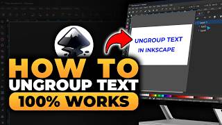 How To Ungroup Text in Inkscape (𝟮𝟬𝟮𝟲) | 100% WORKS | NO Yapping, To The Point! | FAST & EASY
