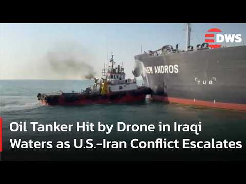 Video WATCH: Oil Tanker Hit by Drone in Iraqi Waters as U.S.-Iran Conflict Escalates | AH15