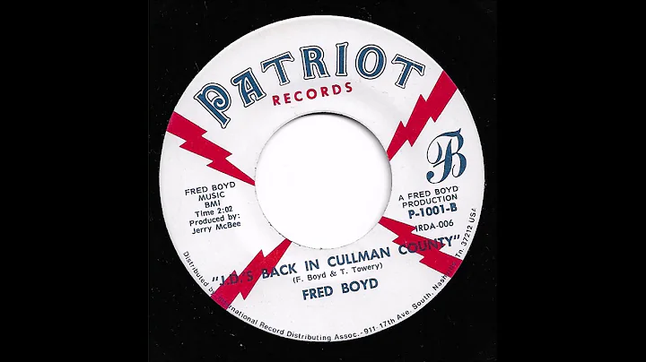 Fred Boyd - J.D.'s - Back In Culman County