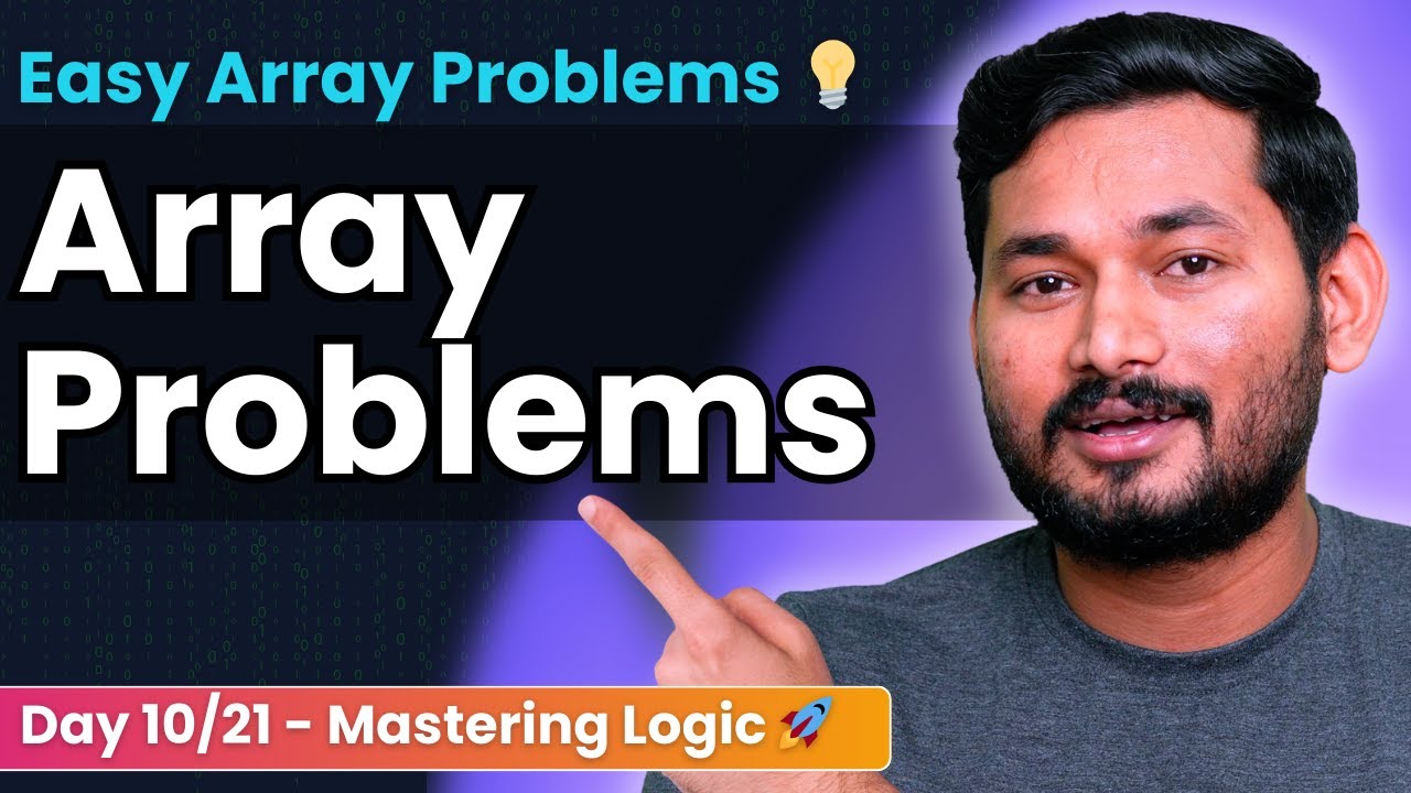 Easy Array Problems in JavaScript | Day 10/21 of Problem Solving with JS 🚀