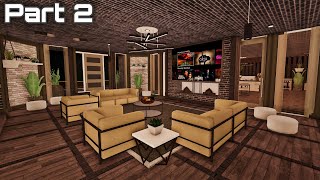 Bloxburg: Modern Luxury Mansion Speedbuild Part 2/5 (Interior)