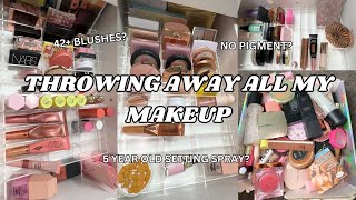 HUGE 2024 MAKEUP DECLUTTER - BLUSH, CONTOUR AND HIGHLIGHTER