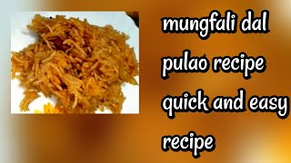 mungfali dal pulao recipe quick and easy recipe | Maharashtra style pulao #viral #shorts #recipe