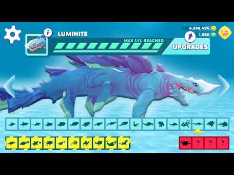 Hungry Shark Evolution - Luminite Shark Max Level