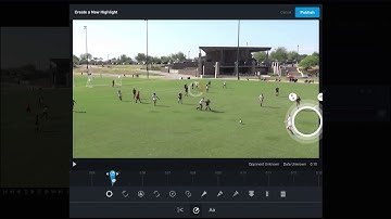 Creating a highlight on Hudl