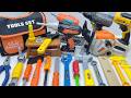 12-minute unboxing: Drill, chainsaw, and toolbox all included; immersive engineering experience.