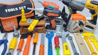 12-minute unboxing: Drill, chainsaw, and toolbox all included; immersive engineering experience.