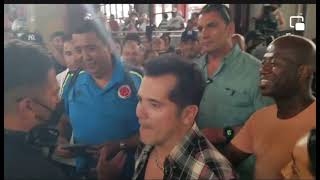 One of the greatest actors at Harlem John Lenguizamo, filming at La Marqueta documentary.