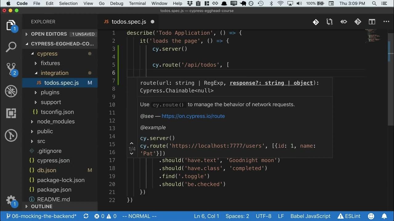 07 | Cypress Framework | Mock Your Backend with Cypress - YouTube