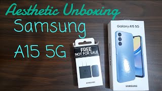 Samsung A15 5G Aesthetic Unboxing + Cases