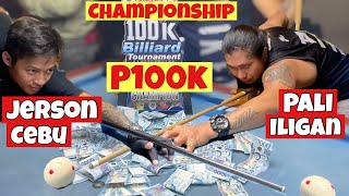 100K Diyandi Festival Championship Match | Jerson Cebu Vs Pali Iligan | 10-Ball Billiard Tournament