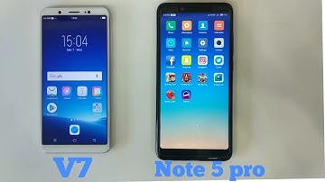Mi note 5 pro vs Vivo v7 speed test