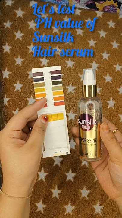 Let's test PH level of Sunsilk hair serum  #shortvideo  #skincare  #shorts