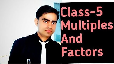 Junior maths Class-5 Multiples and Factors Ex-5A Q-1