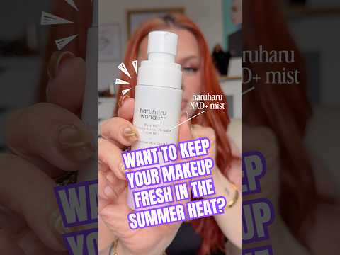 I’ll be using this ALL SUMMER to fix my makeup! Add haruharu NAD+ Mist to your Amazon Prime Day 🛒💜