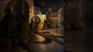 Scary Banana vs Cat… This Got DARK Fast 😳🍌🐱