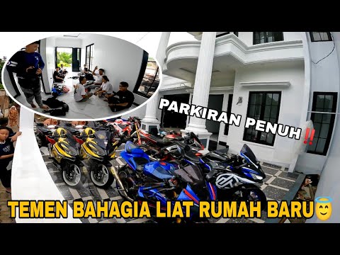 KETIKA RUMAH BARU AKANG MV DIPENUHI BANYAK MOTOR‼️BAHAGIA LIAT TEMEN SUKSES