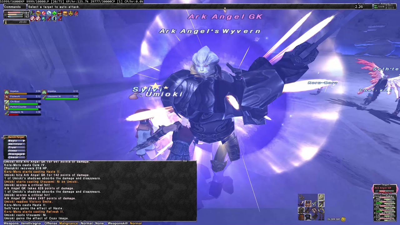 FFXI MNK Solo - Ark Angel Galka II (VD)