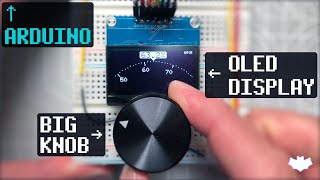 Knob+OLED Arduino - FULL TUTORIAL     (Potentiometer and OLED Display, 128x64px, SSD1306, FREE CODE) screenshot 5