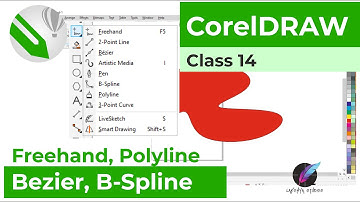 Bezier, Polyline, B-Spline, Freehand Tool | CorelDRAW | Class 14
