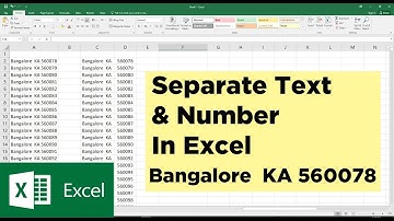 How to Separate Text and Numbers from a Cell in Excel | Microsoft Excel Tutorial