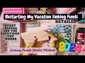 Restarting 2024 vacation sinking fund  detailed budget for beginners system  cash stuffing