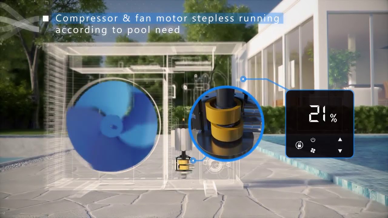 Swimming Pool Inverter Heatpump Heater