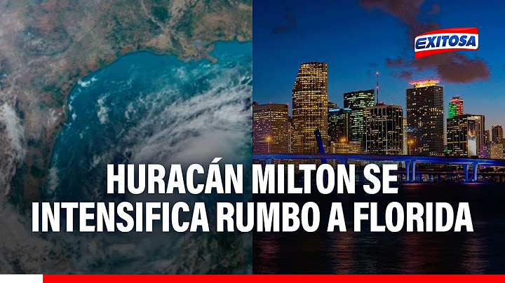 🔴🔵EE.UU.: Huracán 'Milton' se intensifica rumbo a Florida