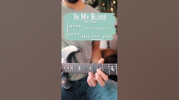 Thumbnail of In My Blood Shawn Mendes Guitar Tutorial // In My Blood Guitar Lesson #shorts