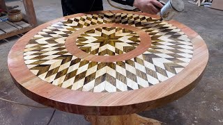 Effective Useful Woodworking Projects  - Round Table // The Most Perfect Wood Recycling Idea Ever
