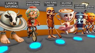 ALL ITALIAN BRAINROT MORPHS! LAVACA SATURNO, CHICLETERA, TUNG SAHUR... in BARRY'S PRISON RUN!