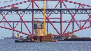 Building the Queensferry Crossing between 2013 and 2017