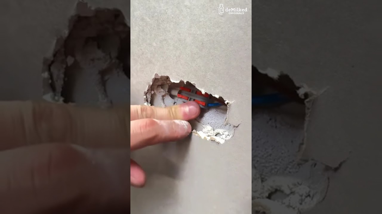 Hiding Wires Inside Wall.mp4