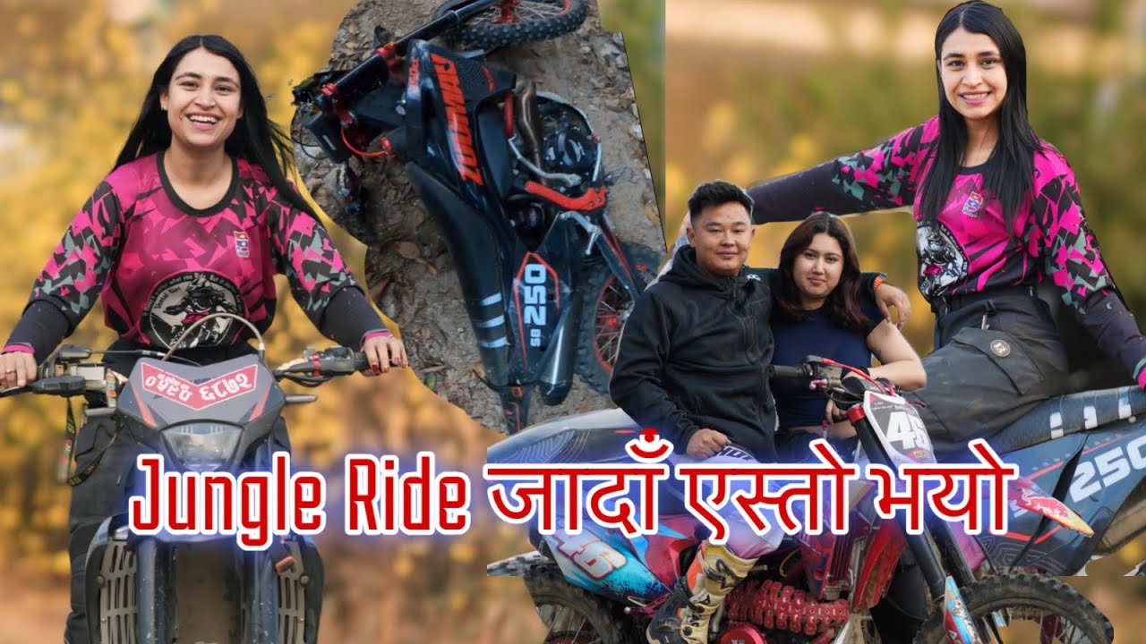 Crazy dirt bikes ride || Jungle ma ladiyoo @rajkumarthapamagar32 