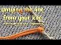 Untying the line from your kite without breaking your fingernails