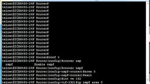 Brocade ICX Micro Tutorials - Enabling OSPF