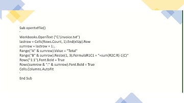 Open txt file using macro VBA