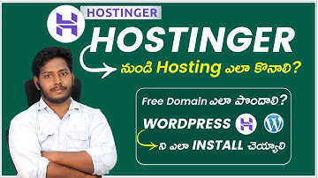 How To Buy Hosting From Hostinger Telugu || How to Install WordPress In Hostinger Telugu