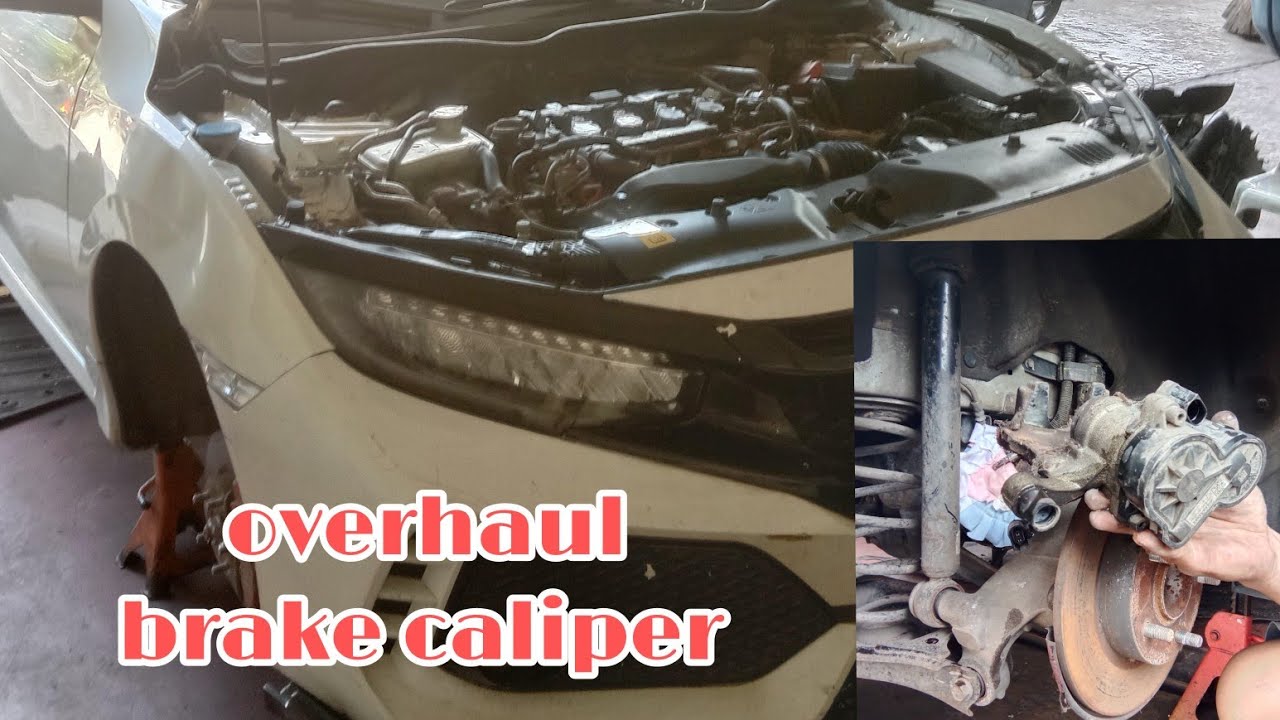 HOW TO FIX STUCK UP BRAKE CALIPER HONDA CIVIC RS TURBO YouTube