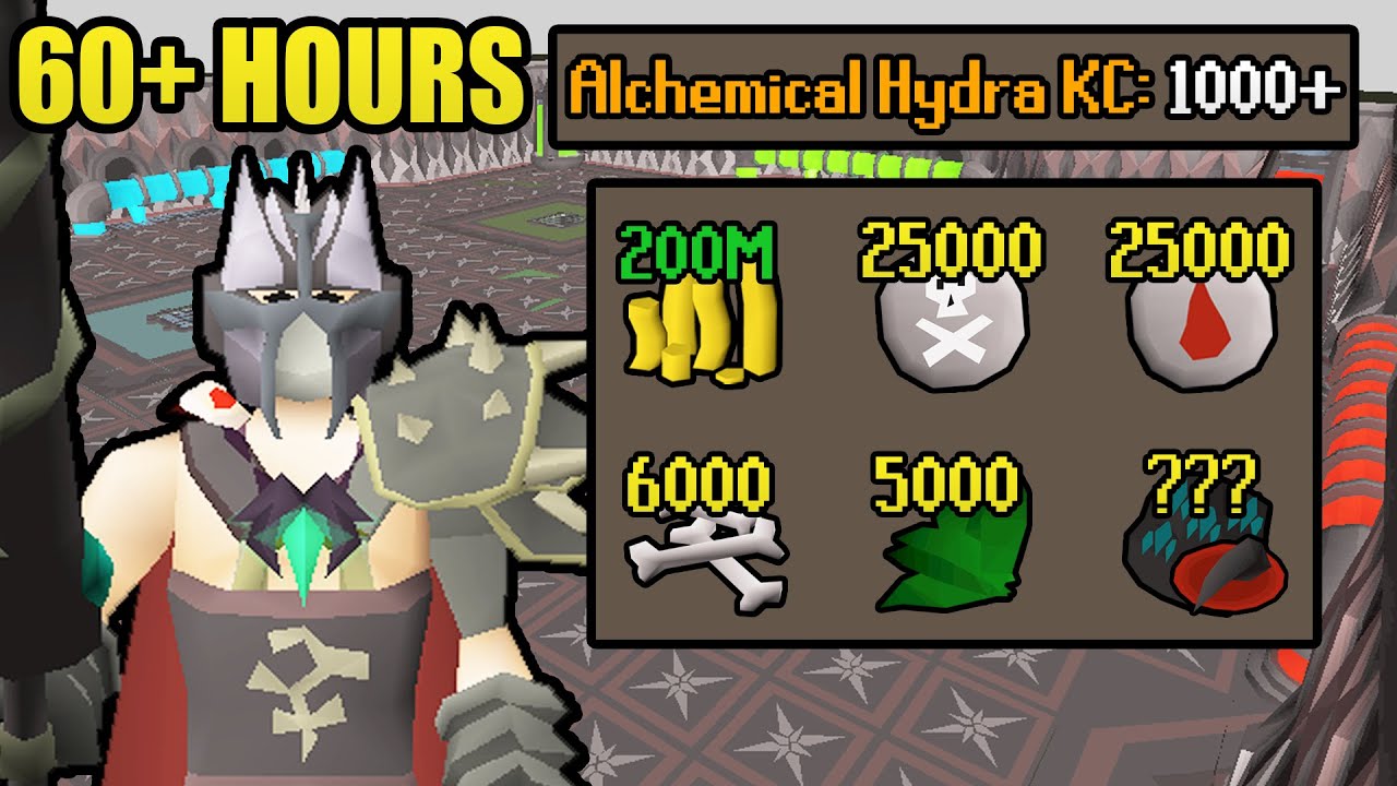 60+ Hours of Alchemical Hydra | UIM Collection Log Completionist (#54) [OSRS]