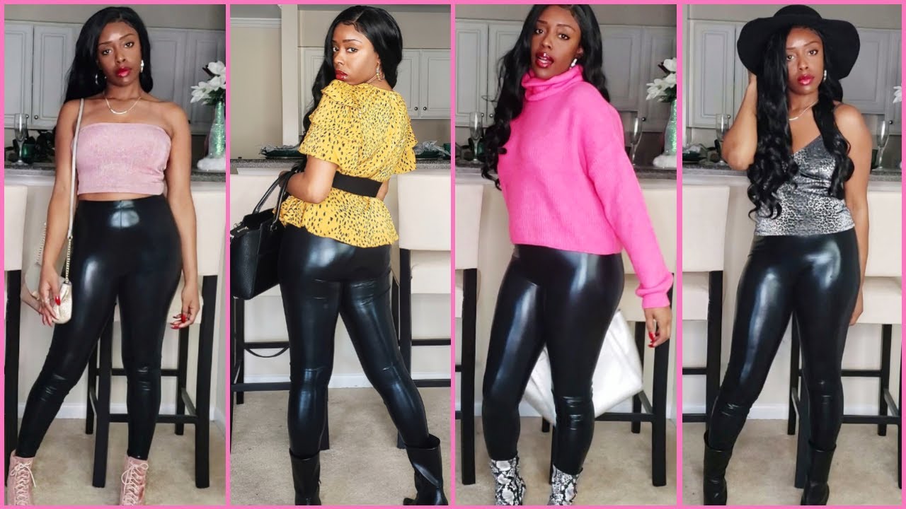 HOW TO STYLE YOUR LIQUID LEATHER PANTS | NYE OUTFIT IDEAS| 2020 - YouTube