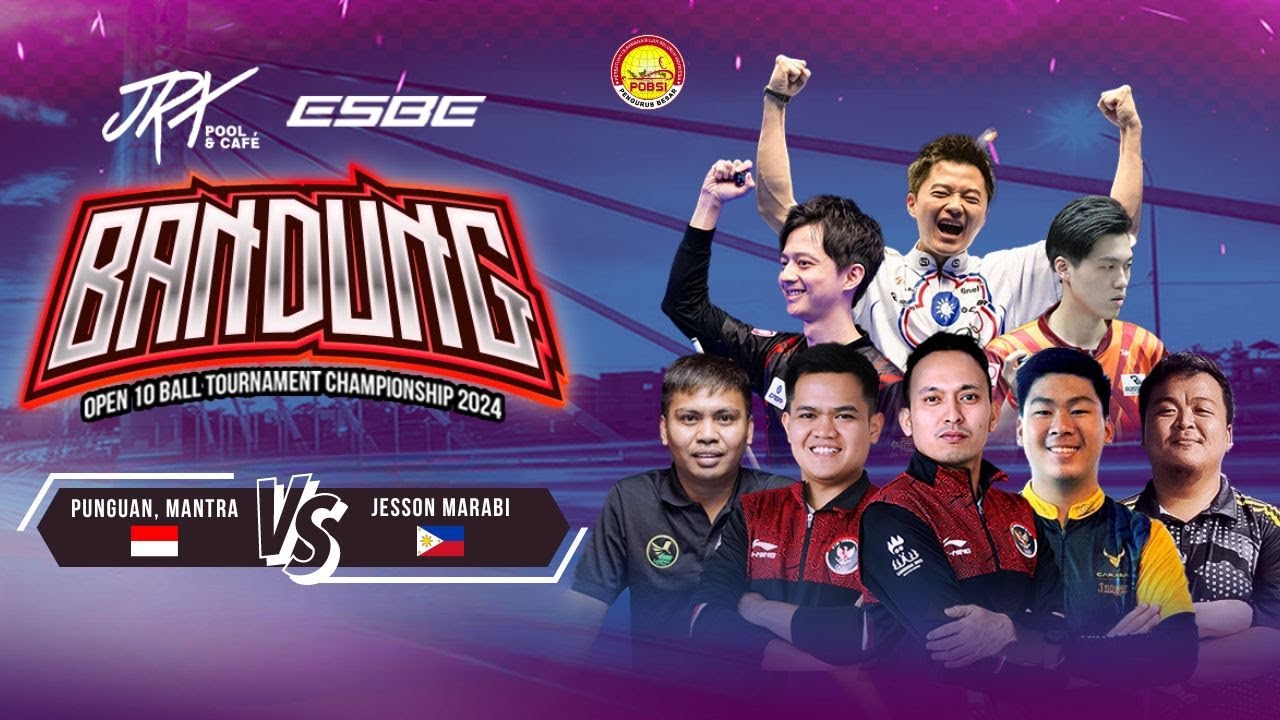FULL MATCH Bandung Open 10-Ball Tournament 2024 Punguan - Mantra vs Jesson Marabi - (PHI)