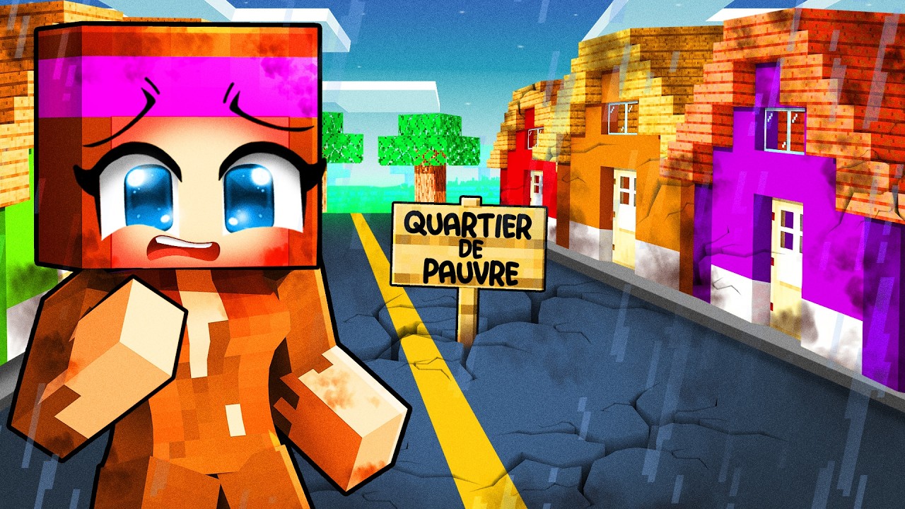 Anna déménage dans un Quartier pauvre sur Minecraft !