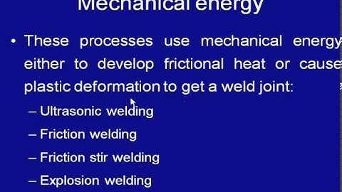 Classification of Welding Processes- I