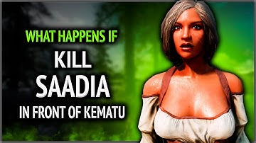 Skyrim ٠ What Happens if you Kill Saadia in Front of Kematu