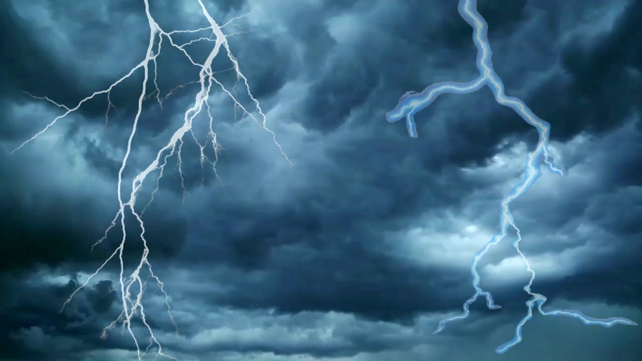 lightning video effect | badal background | thunder clap sound effect | sky  background - YouTube